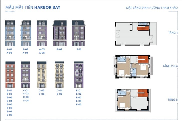 Mặt bằng chi tiết căn hộ dự án Harbor Bay
